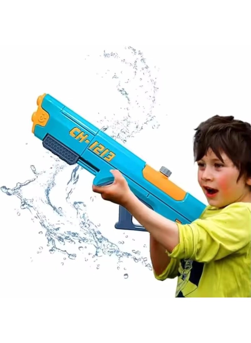 تابيت مسدس ماء كهربائي، مسدس ماء أوتوماتيكي، مسدسات مياه ذات شفط تلقائي للبالغين والأطفال، مسدسات ماء بمدى 24 قدمًا، مسدس ماء يعمل بالبطارية، لوازم حفلات خارجية للشاطئ وحمام السباحة للأطفال - Image 1